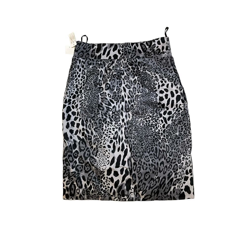 Paniz Straight & Pencil Skirt Women's 12 Multicolor Leopard Print Lined Back Zip